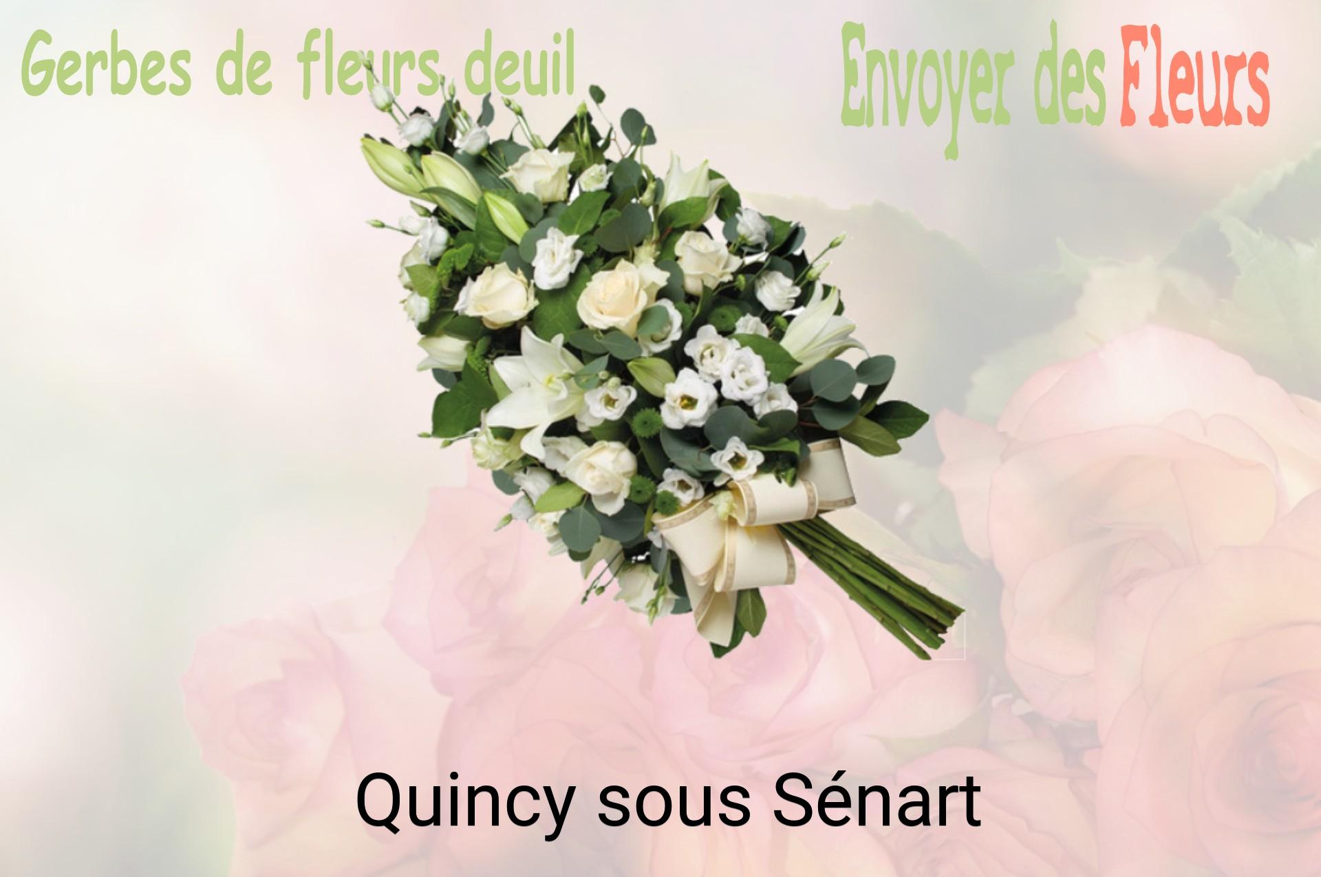 Gerbe de fleurs de deuil livrée à Quincy-sous-Sénart